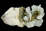 Bladed Barite Crystal Cluster with Quartz & Marcasite - Morocco #160133-2